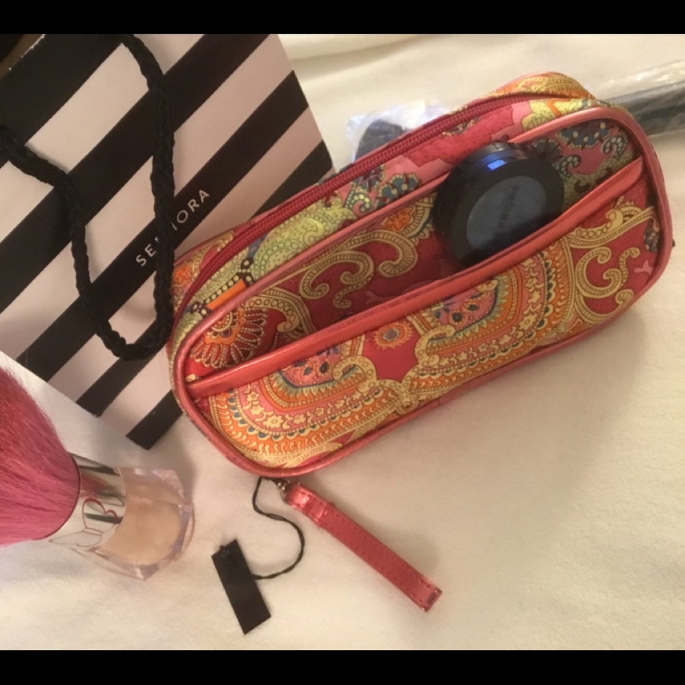 Sephora vintage three pocket make up and brush bag - Picture 4 of 6